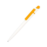 MIR, ручка шариковая, желтый/белый, пластик