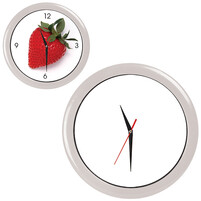 Часы настенные "ПРОМО" разборные ;  белый, D28,5 см; пластик/стекло
