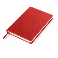 Ежедневник недатированный Campbell, А5,  красный, белый блок