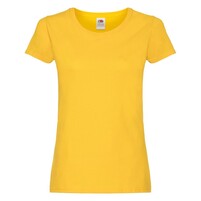 Футболка женская "Original T", желтый_XL, 100% х/б, 145 г/м2