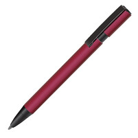 OVAL, ручка шариковая, красный/черный, металл