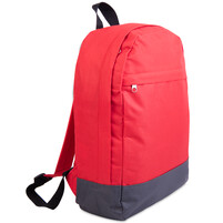 Рюкзак "URBAN",  красный/ серый, 39х29х12 cм, полиестер 600D,  шелкография