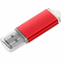 USB flash-карта "Assorti" (8Гб),красная,5,5х1,7х0,6см,металл