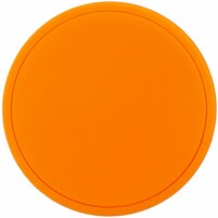 Лейбл из ПВХ Dzeta Round, M, оранжевый неон
