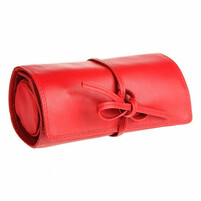 Футляр для украшений  &quot;Милан&quot;,  красный, 16х5х7 см,  кожа, подарочная упаковка