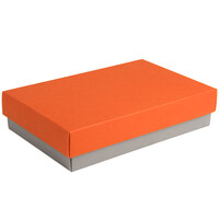 Коробка подарочная CRAFT BOX, 17,5*11,5*4 см, серый, оранжевый