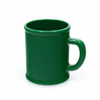 Кружка "Радуга"; зеленая, D=7,9см, H=9,6см, 300мл; пластик; тампопечать