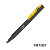 Ручка шариковая "Lip SOFTGRIP" черный с желтым