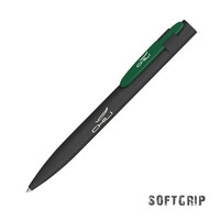 Ручка шариковая "Lip SOFTGRIP" черный с зеленым