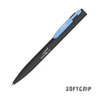 Ручка шариковая "Lip SOFTGRIP" черный с голубым