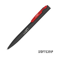 Ручка шариковая "Lip SOFTGRIP" черный с красным