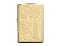 Зажигалка ZIPPO Venetian® с покрытием High Polish Brass, латунь/сталь, золотистая, 38x13x57 мм