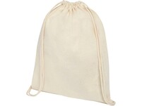 Рюкзак со шнурком Tenes из хлопка плотностью 140 г/м², natural