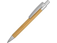 Ручка шариковая "Arasiyama" из бамбука, серебряный, черные чернила