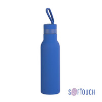 Бутылка для воды "Фитнес", покрытие soft touch, 0,7 л. синий