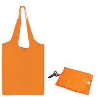 Сумка для покупок &quot;Shopping&quot;; оранжевый; 41х38х0,2 см (в сложенном виде 8,5х12х1см); Полиэс; шелкогр