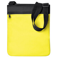 Промо сумка на плечо "Simple"; желтый; 23х28 см; полиэстер; шелкография