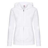 Толстовка "Lady-Fit Hooded Sweat Jacket", белый_L, 75% х/б, 25% п/э, 280 г/м2